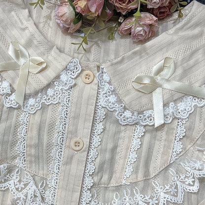 DMFS Lolita - Summer Short Sleeve Cotton Lolita Blouse