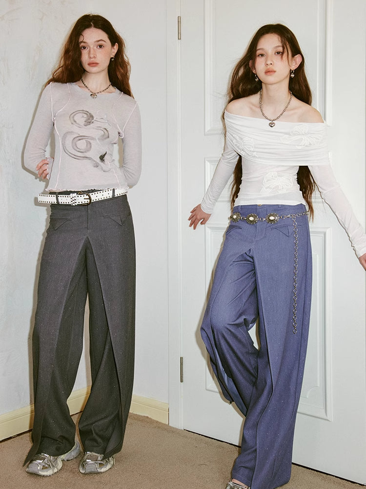 Wide leg pants【s0000007601】