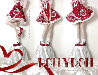 Dolly Doll - Lovers' Gift - Round Toe Middle Heel Mary Jane Lolita Shoes