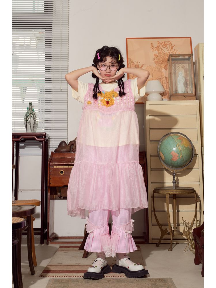 Hand-knitting skirt vest【s0000001565】