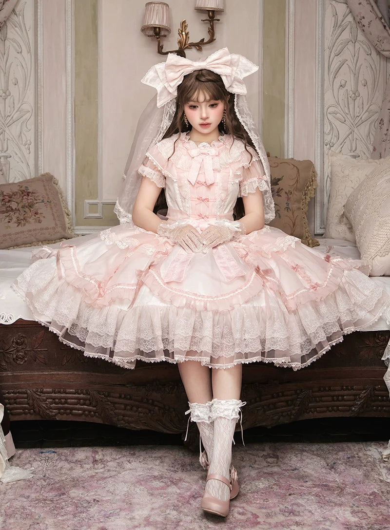Mewroco - Candy Flavor - Gorgeous Sweet Lolita Dress, Lace & Petal Hem