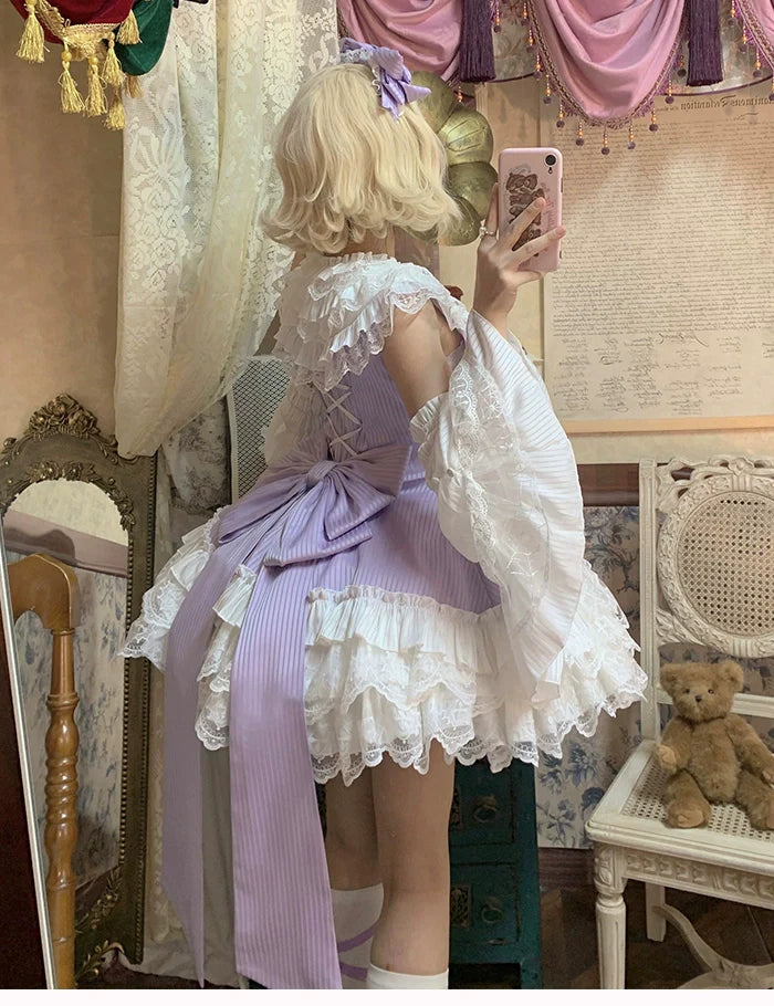 Alice Girl - Arrogant Miss - Sweet Lolita Trailing Large Bow with Long Ribbons