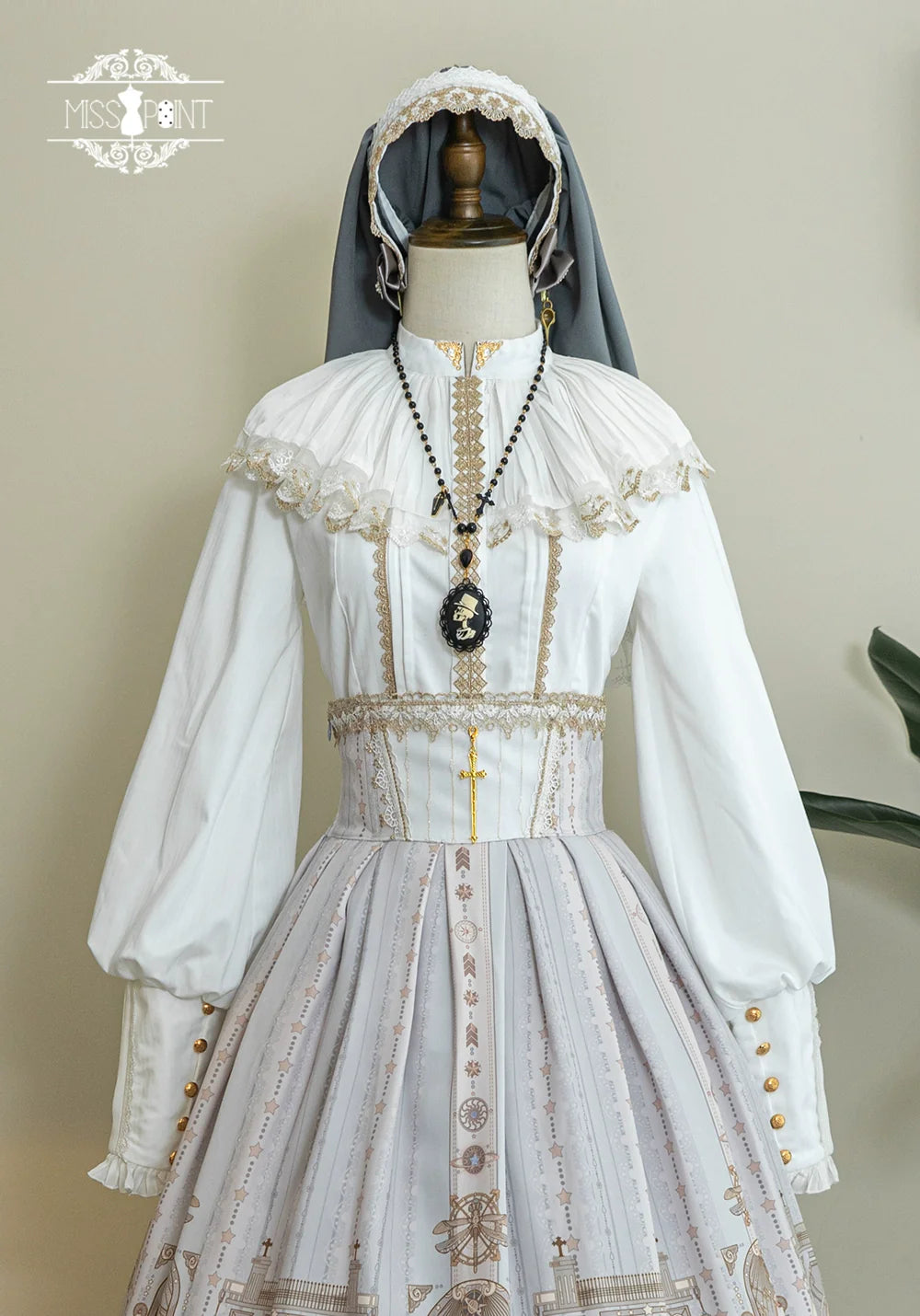 Miss Point - Demon Hunting Notes - Elegant Lolita Blouse Ruffled Collar