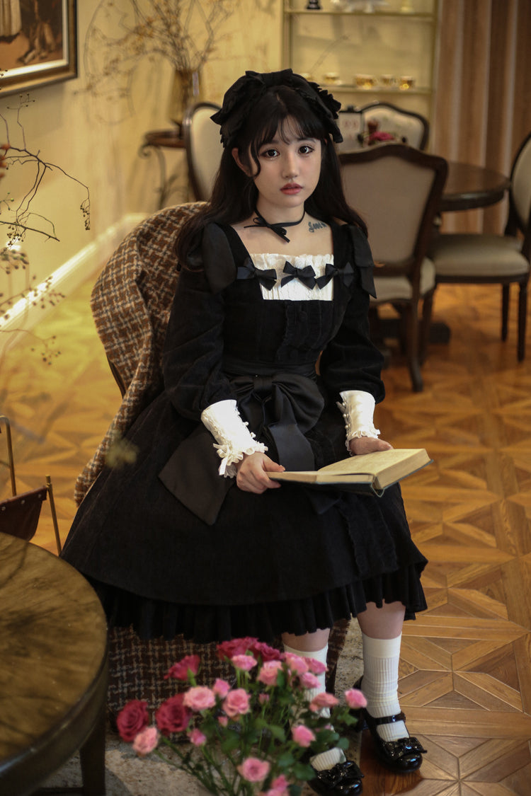 Sweet Wood - Annie's Gift - Elegant Velvet Lolita OP Dress