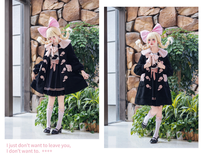 Forest Fluorescent Carps - Sweet Lolita Winter Coat Unicorn and Rabbit Ear Coat