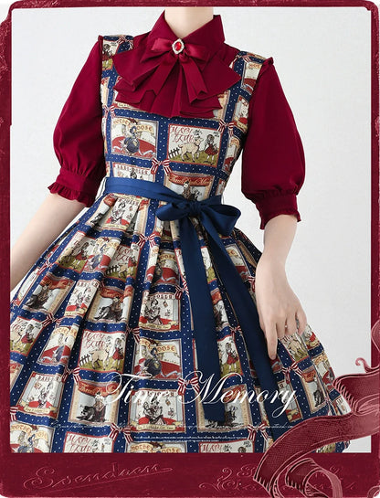 Time Memory - Earl Girl - Chiffon Classic Lolita Shirt, Mid-Length Mutton Sleeves