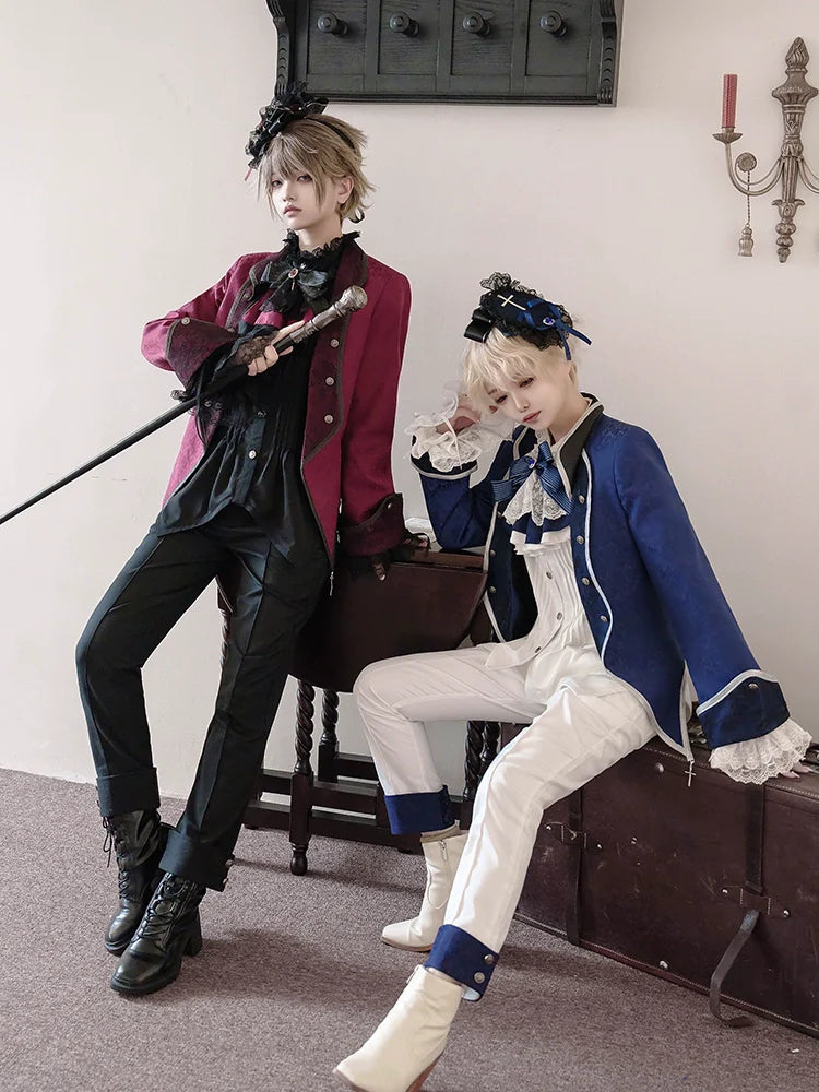 CastleToo - Coffin of Pilgrimage - Medieval European Ouji Lolita Shirt & Pants Suit