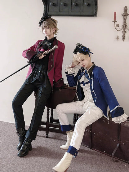 CastleToo - Coffin of Pilgrimage - Medieval European Ouji Lolita Shirt & Pants Suit