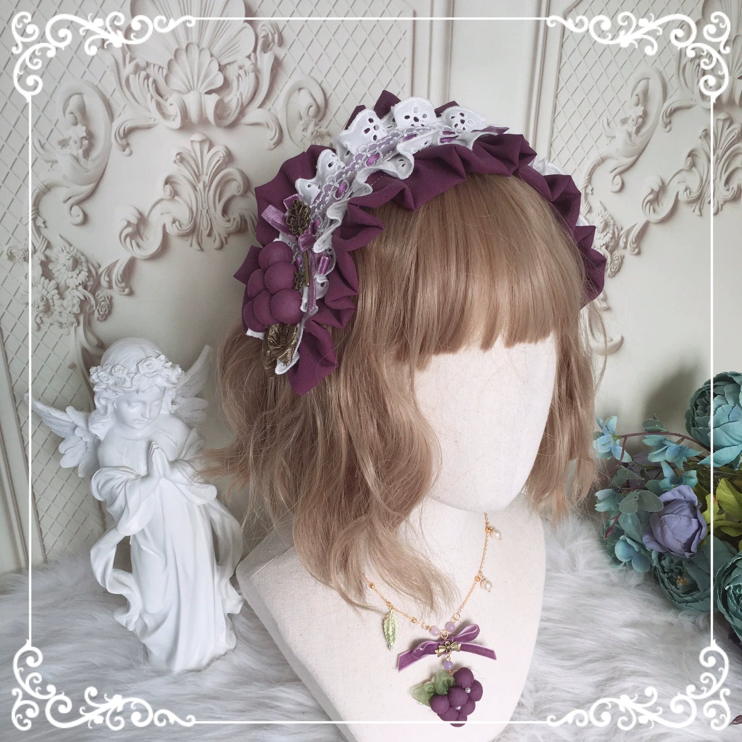 Chestnut Lolita - Louvre Vineyard Accessory Hairband Retro Lolita KC