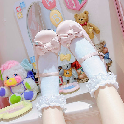 Dolly Doll - Little Fat Ding - Sweet Lolita Shoes Low Heel Round-toe Shoes