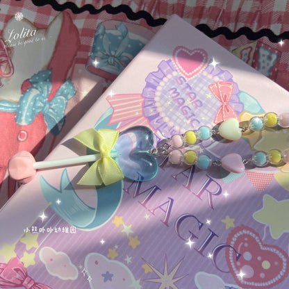 Bear Doll - Sweet Lolita  Bow Heart-Shaped Sweater Chain