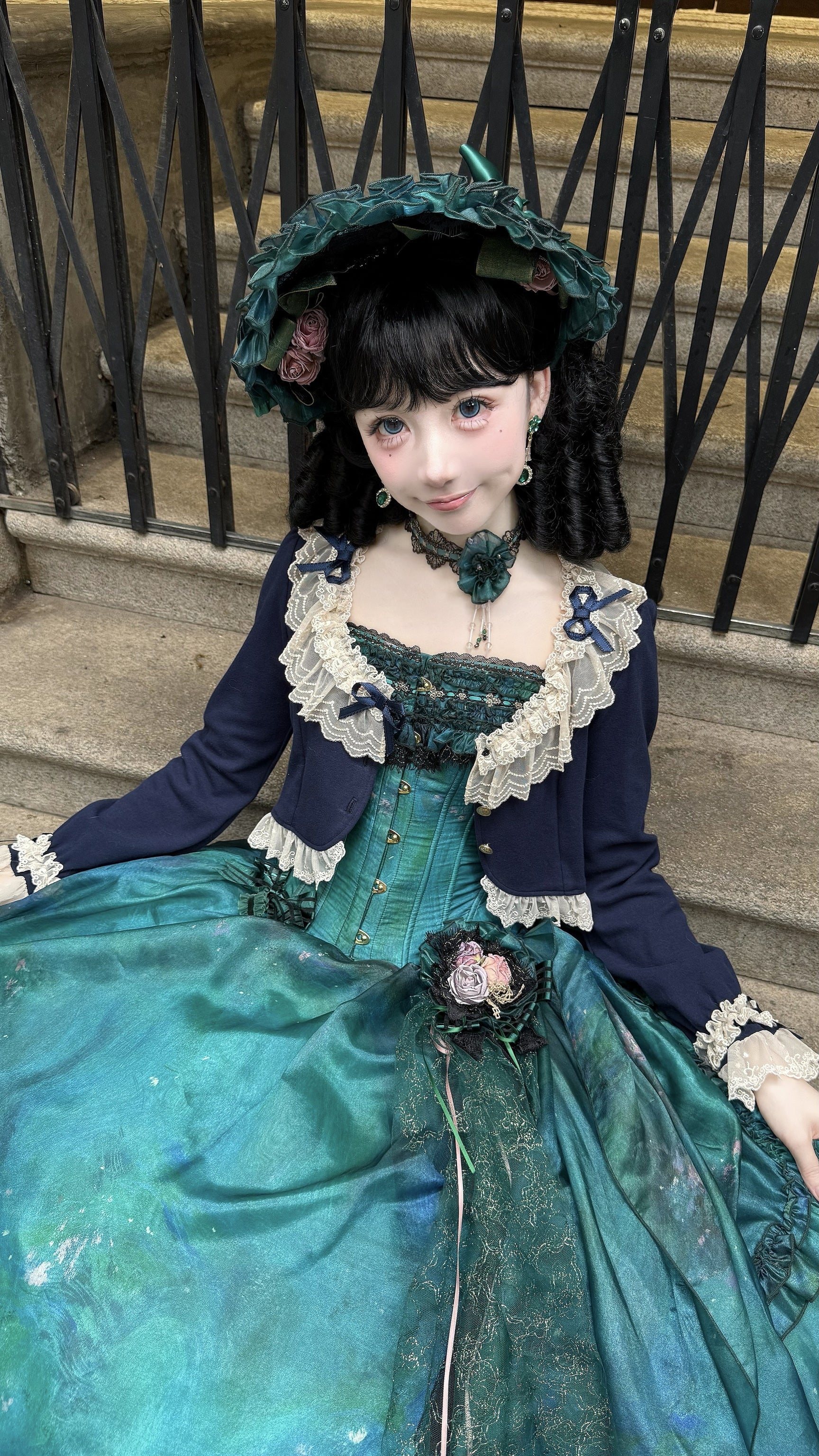 Unideer - Prelude - Elegant Lolita Bolero Jacket with Lace Ruffle Frill