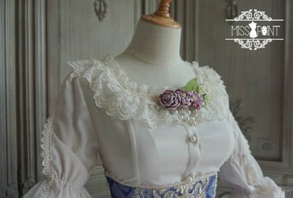 Miss Point - Elizabeth Meow - Classic Lolita Blouse Lotus Root Sleeve Lolita Shirt