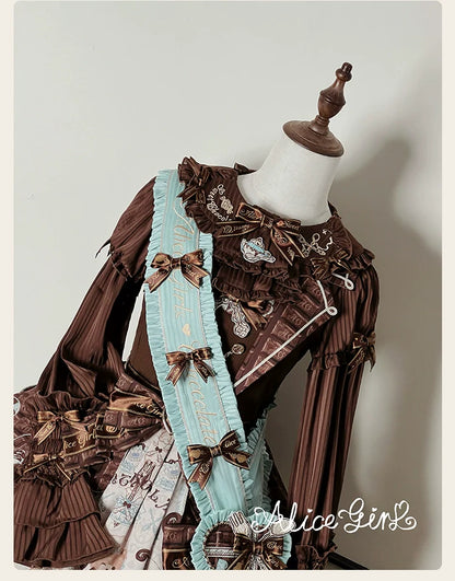 Alice Girl - Bear Chocolate Bar - Kawaii Lolita Headdress Set