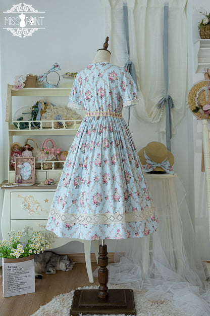 Miss Point - Happy Summer Elegant Lolita Floral OP Dress