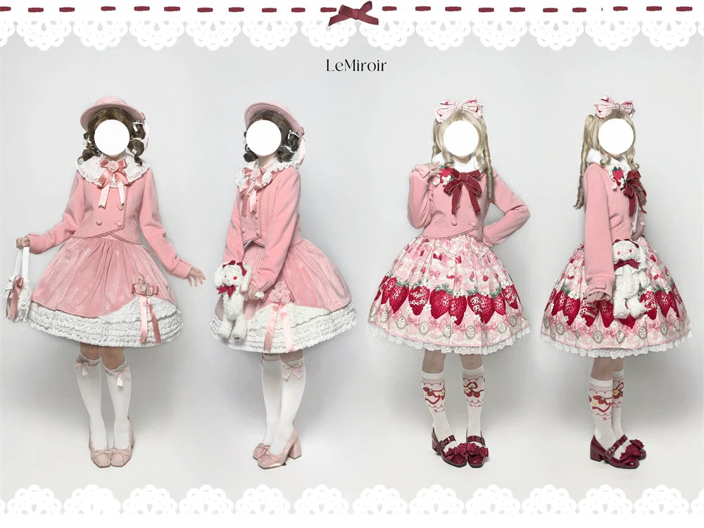 LeMiroir - Winter Solstice - Elegant Lolita Winter Short Coat & SK