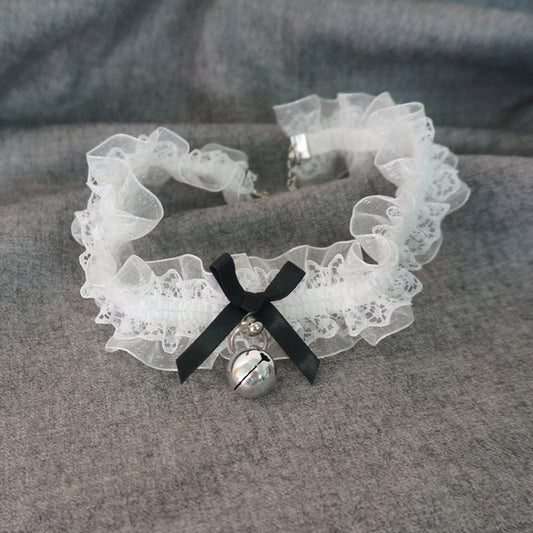 MaoJiang Handmade - Kawaii Lolita Lace and Bell Choker