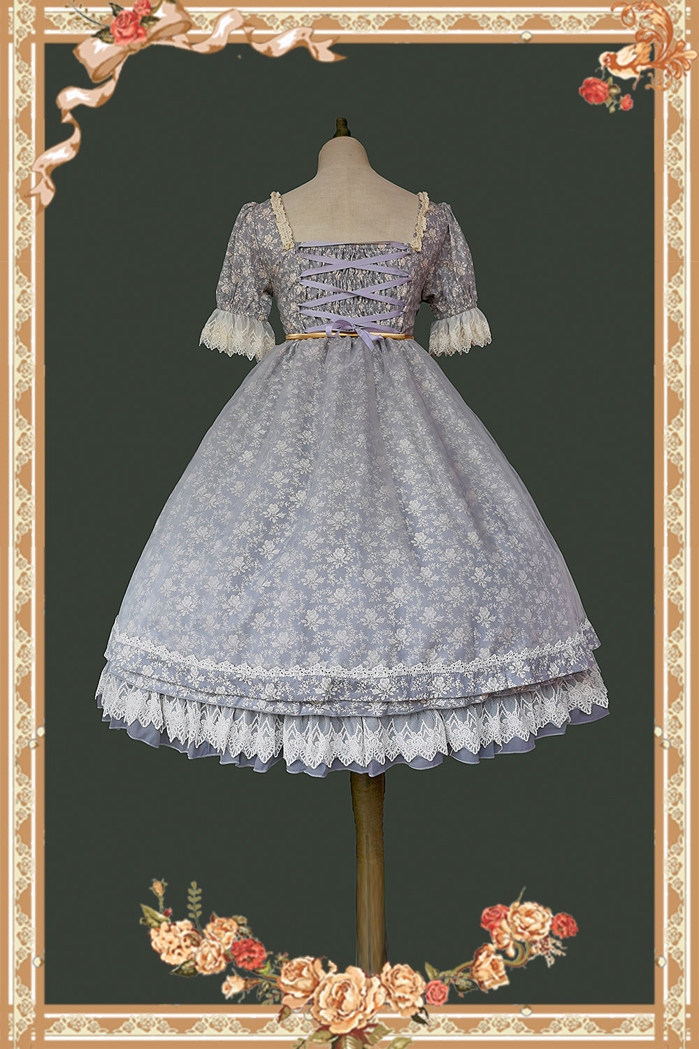 Infanta - Rose Afternoon Tea - Cotton Floral Lolita OP