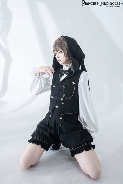Princess Chronicles - Desperate Bunny - Ouji Lolita Vest Shorts Set