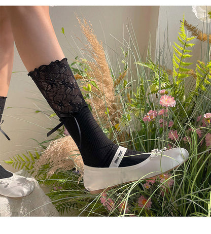 WAGUIR - Sweet Lolita Accessory Patchwork Lace Pile Socks