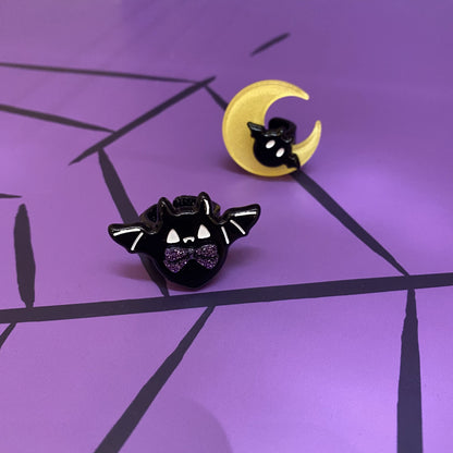 Halloween Alice - Chubby Bat - Halloween Colorful Beads Lolita Necklace, Bat Accents