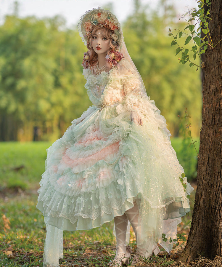 Cat Fairy - The Floating Fireflies and Dreams - Gorgeous Wedding Lolita Tea Party Dress