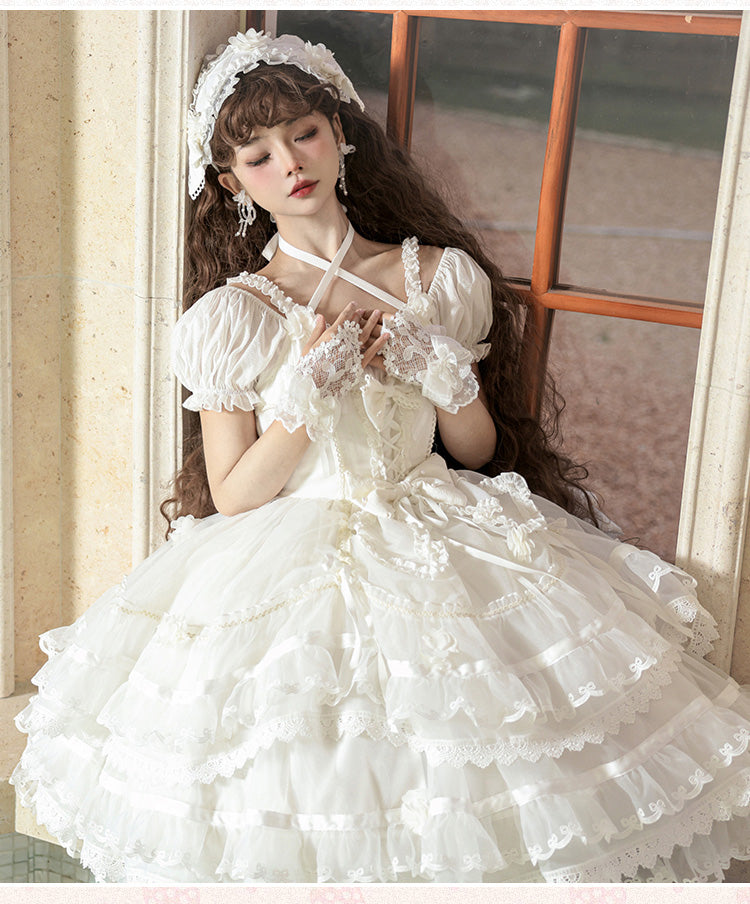Puppets and Doll - Sweet Lolita OP Dress Multicolor