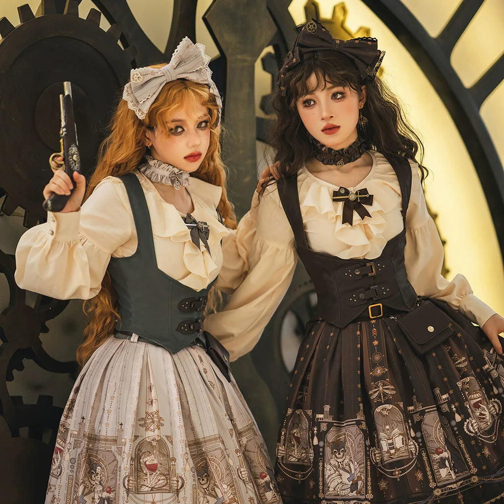 Miss Point - Demon Hunter's Diary - Gothic Lolita PU Leather Vest