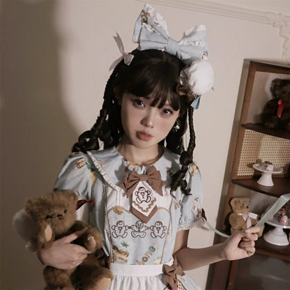 Babyblue - Bear Honey - Sweet Lolita Accessory Gingerbread Man Design