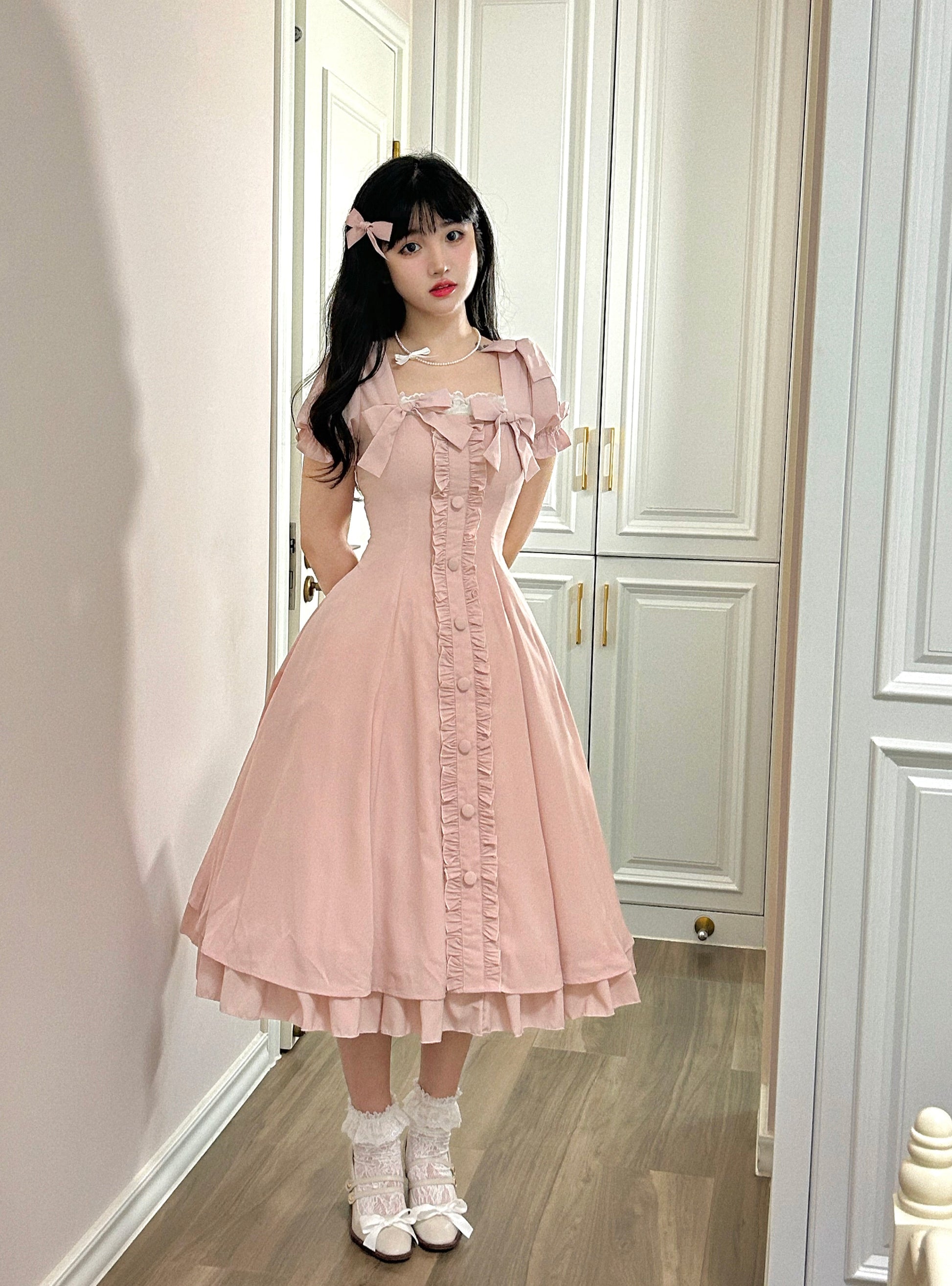 Sweet Wood - Long Vesion Elegant and Vintage Lolita OP