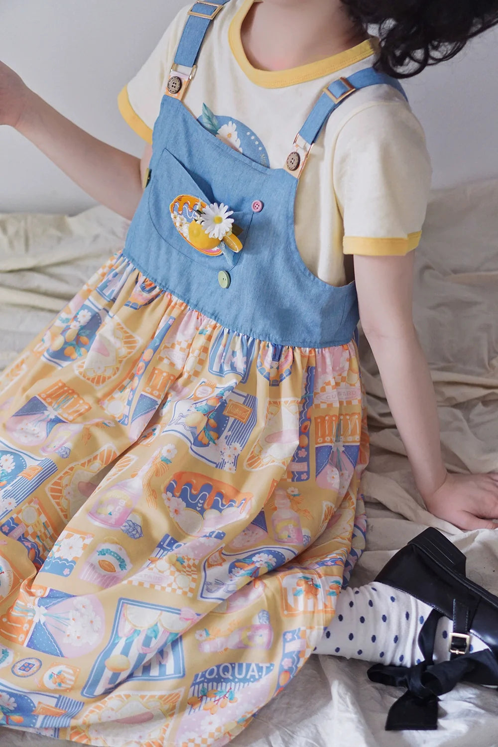 Miss Point - Daisy Lemon - Kawaii Lolita Lemon Print JSK Customized