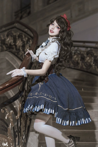 Cornfield Lolita - Gilded Pointer - Elegant Classic Lolita Skirt Suit Punk Lolita Style