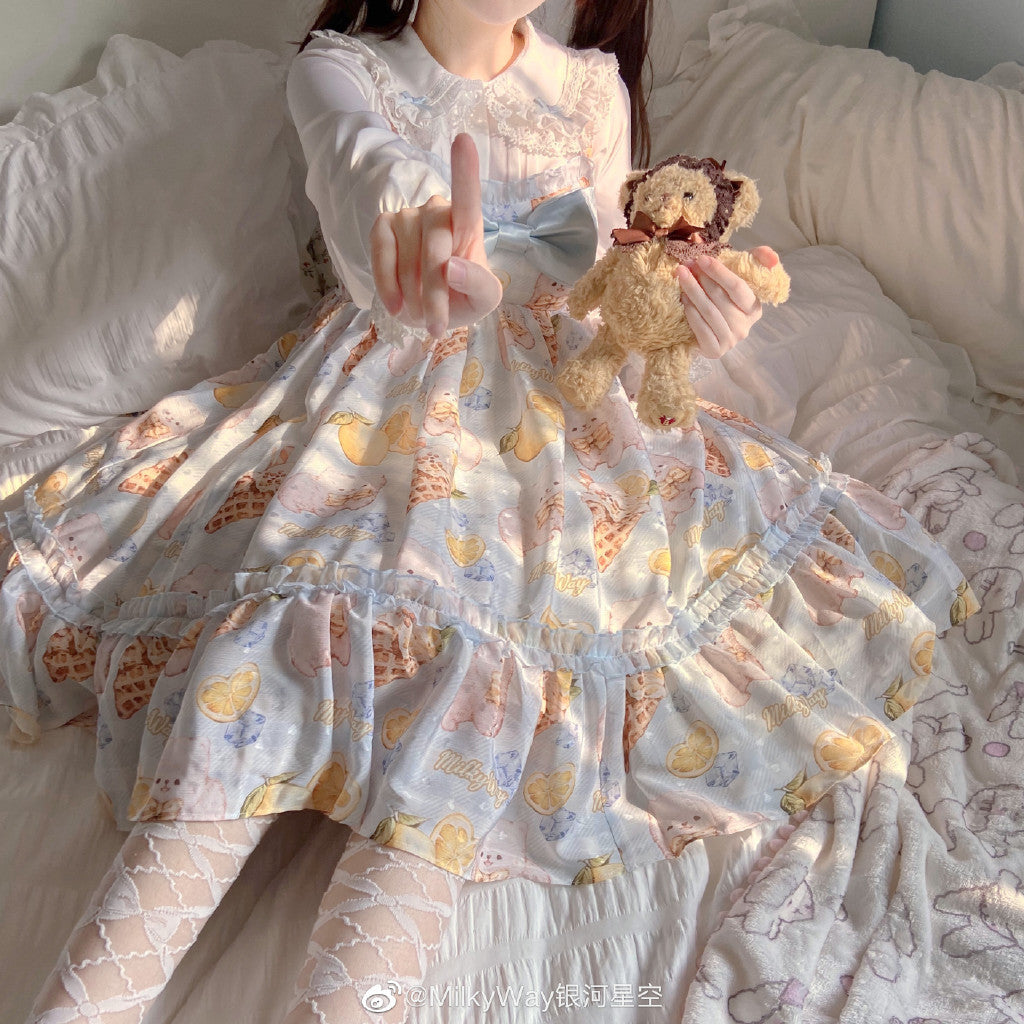 Milky Way - Lemon Puppy Lolita JSK Dress