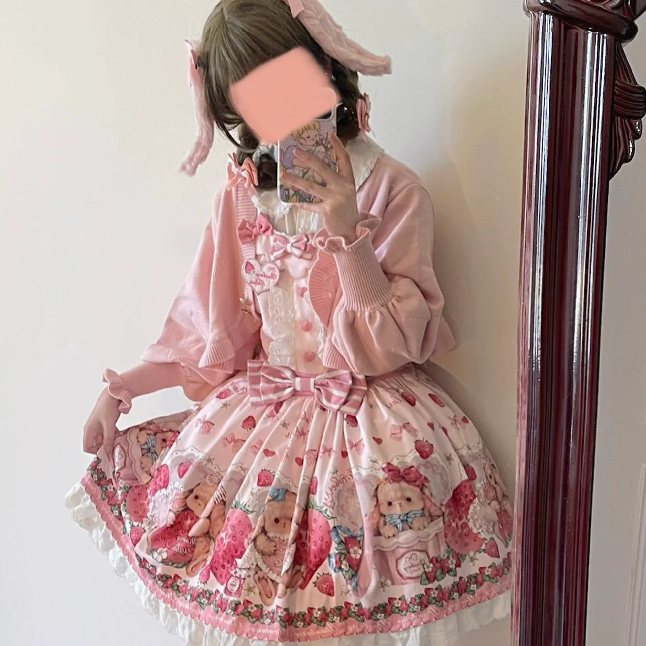 MIST - Cookie - Vintage Lolita Cardigan Short Sweater Multicolors