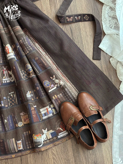 Miss Point - German Bookshelf - Classic Lolita Printed JSK Dress