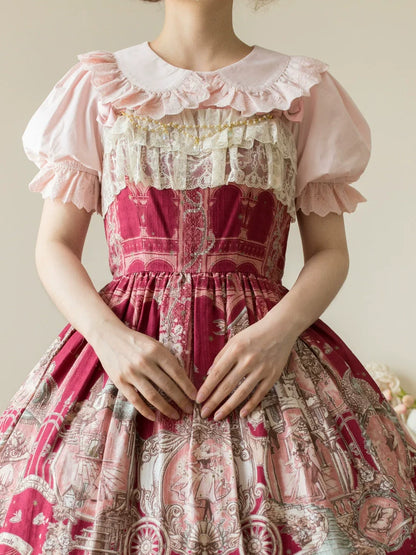 MIST - Cotton Kawaii Lolita Blouse, Short Sleeve