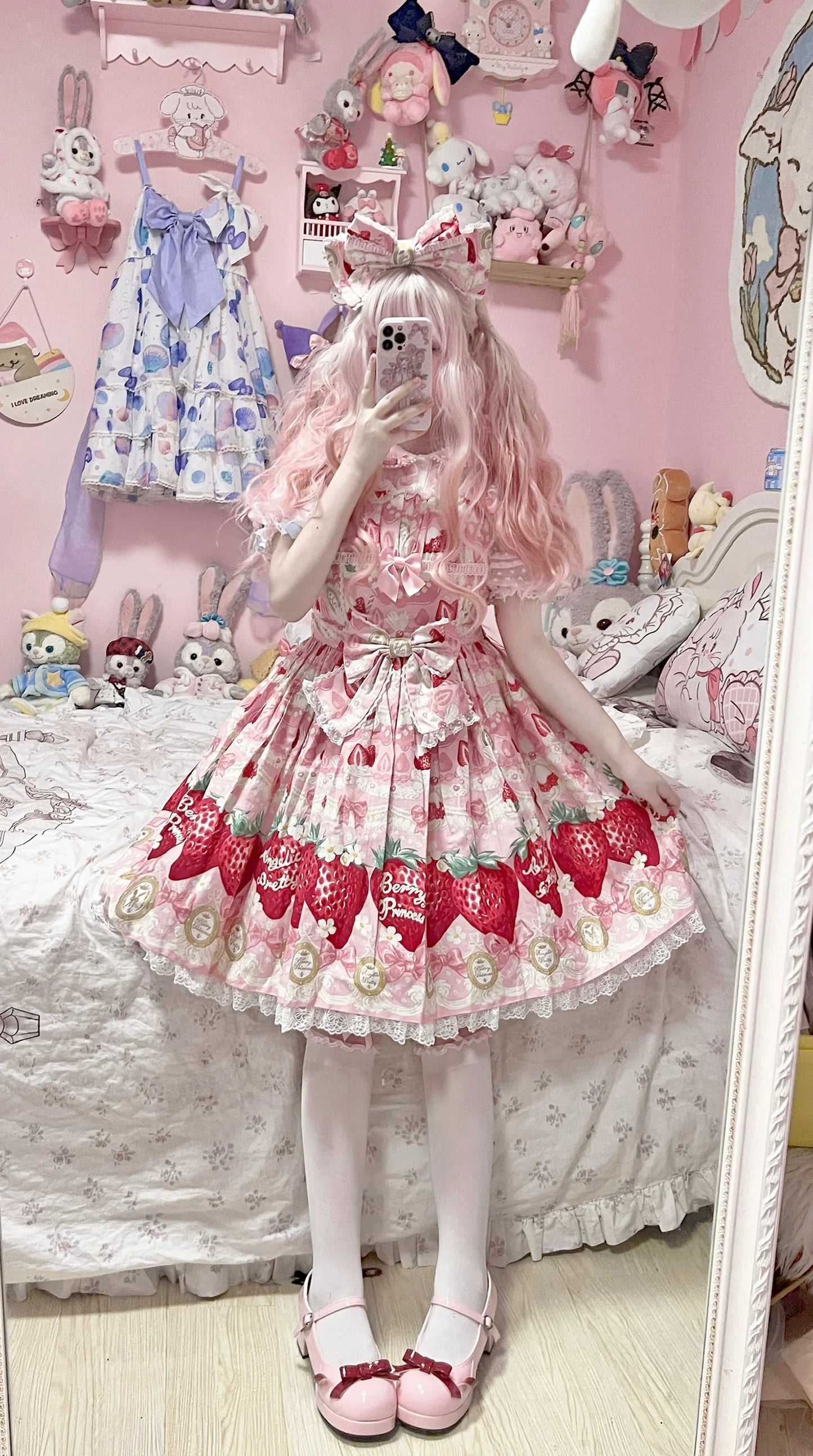 Dolly Doll - Lovers' Gift - Round Toe Middle Heel Mary Jane Lolita Shoes