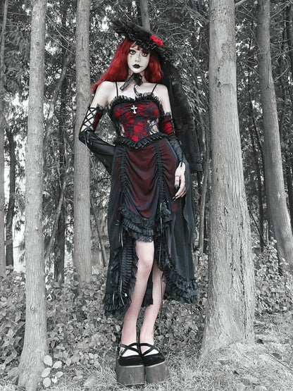 Blood Supply - Drawstring Christmas Gothic Lolita Long Dress