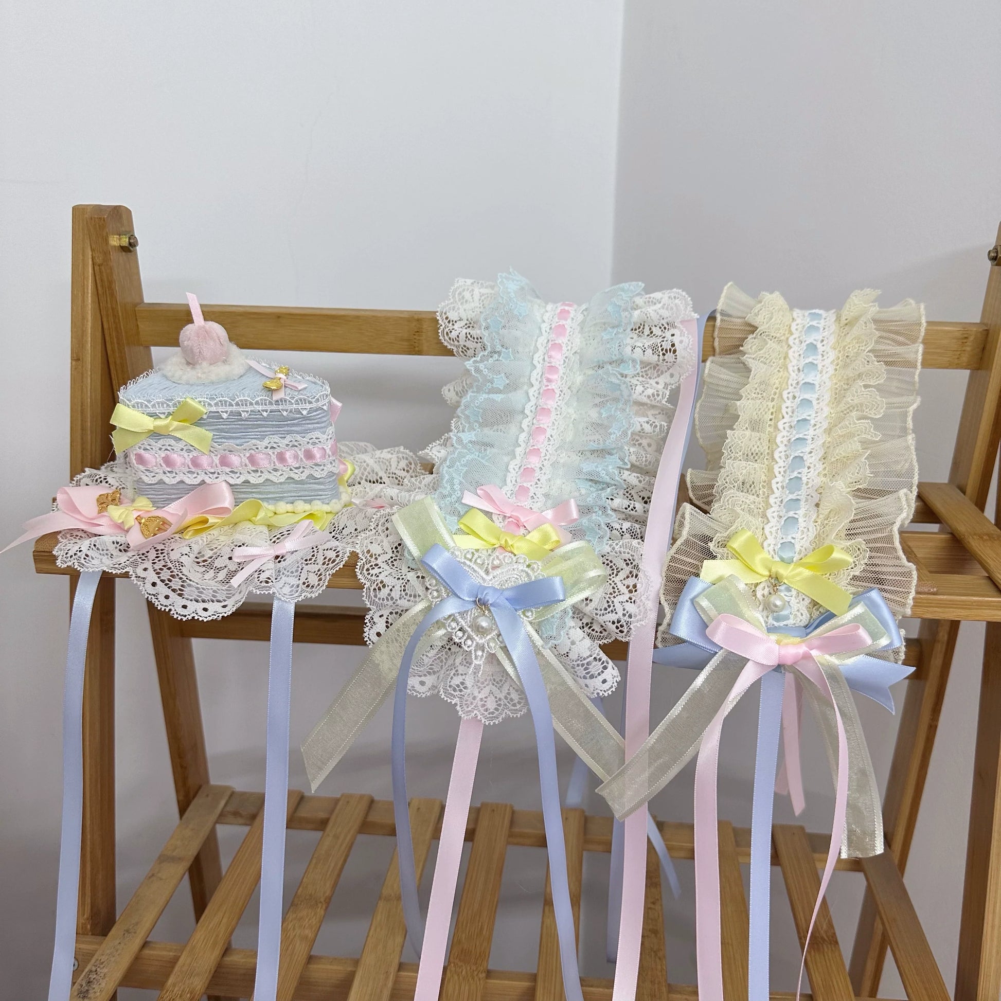 Chestnut Lolita - Sweet Lolita Headdress, Bow and Lace Decoration