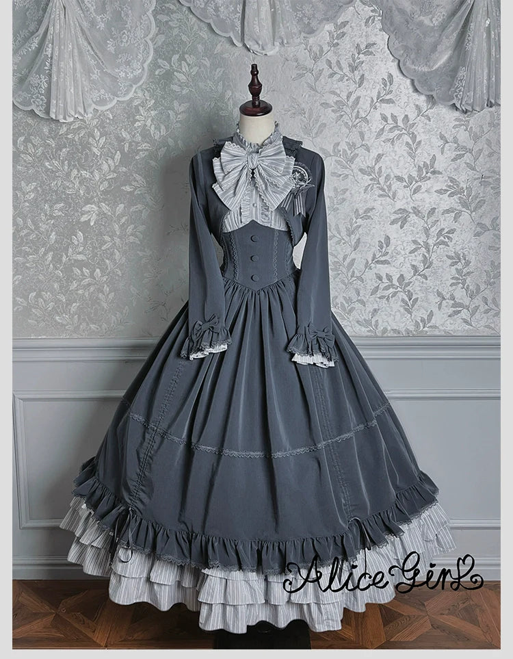 Alice Girl - Duke of Victoria - Classic Lolita Striped Blouse