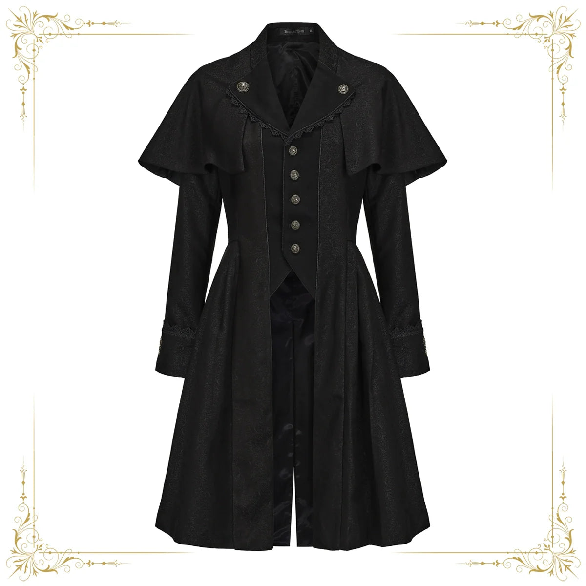 Immortal Thorn - Sea of Hope - Ouji Lolita Long Coat, Detachable Cape