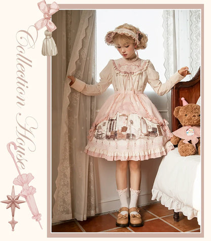Mademoiselle Pearl - Lovely Lolita Dress OP Cloak Blouse SK Set