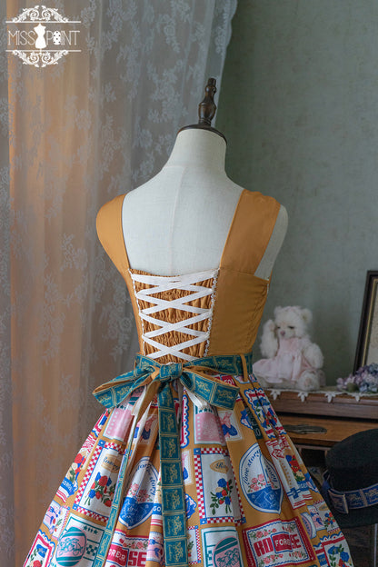 Miss Point - Berry Rose Lolita Accessories Collection KC Beret Necklace