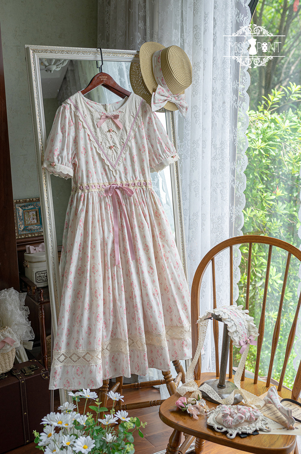 Miss Point - Happy Summer Elegant Lolita Floral OP Dress