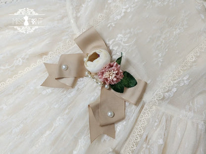 Miss Point - Dawn Girl - Reto Elegant lolita OP Dress Lace Long Sleeve