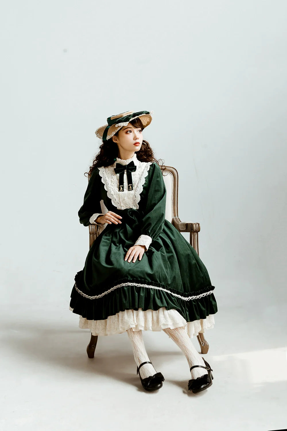 Miss Point - Customized Lolita Dress Vintage Elegant Velvet OP Dress
