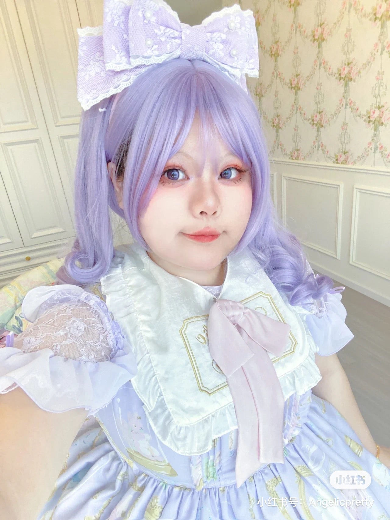 Cheese Cat - Sweet Lolita KC Lace Butterfly Lolita KC with Pearl