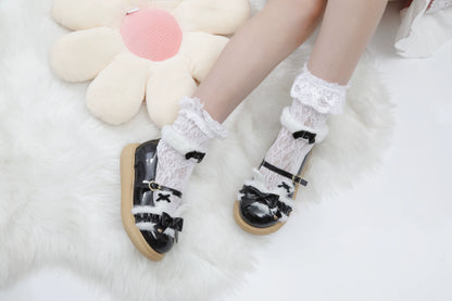 Fairy Godmother - Winter Girly Lolita Shoes Lolita Ankle Strap Shoes