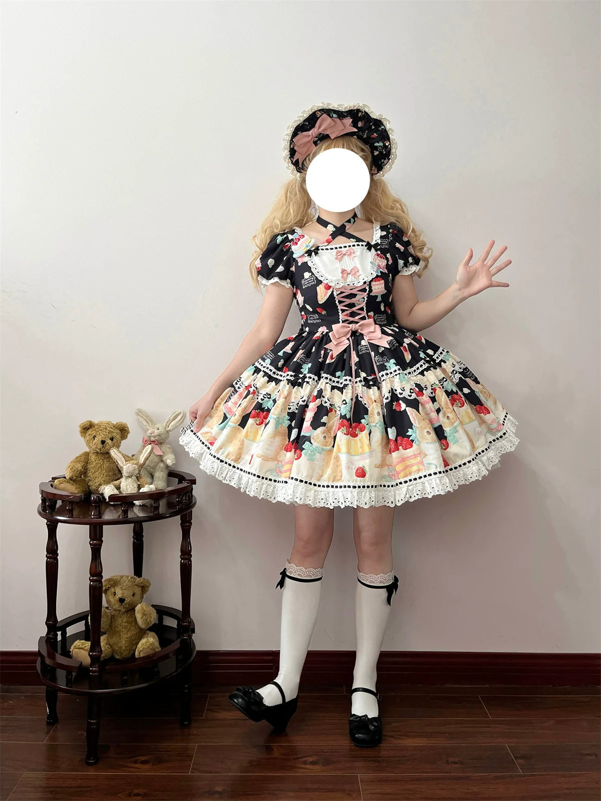 Dark Star Island - Honey Bunny Cake - Sweet Lolita JSK/OP/Strap SK/Shirt