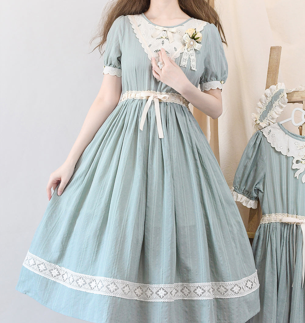 Miss Point - Happy Summer Elegant Lolita Floral OP Dress